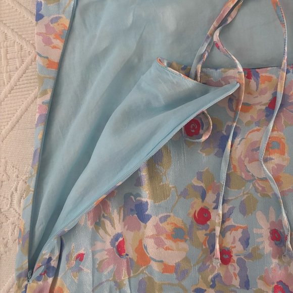 NWOT Something Navy Pastel Floral Maxi Dress - Picture 7 of 13